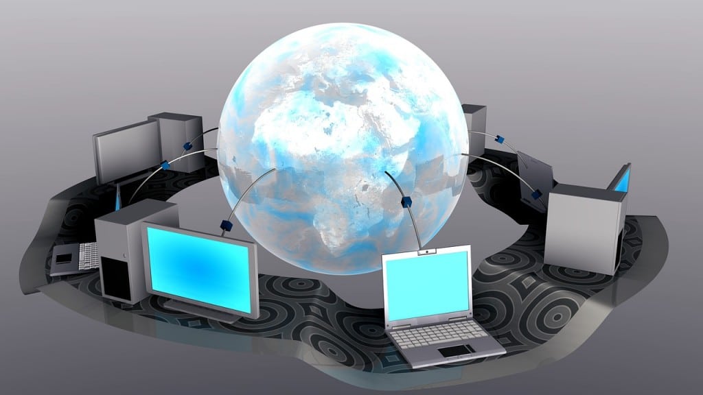 Seismographic picture of world linking to computers