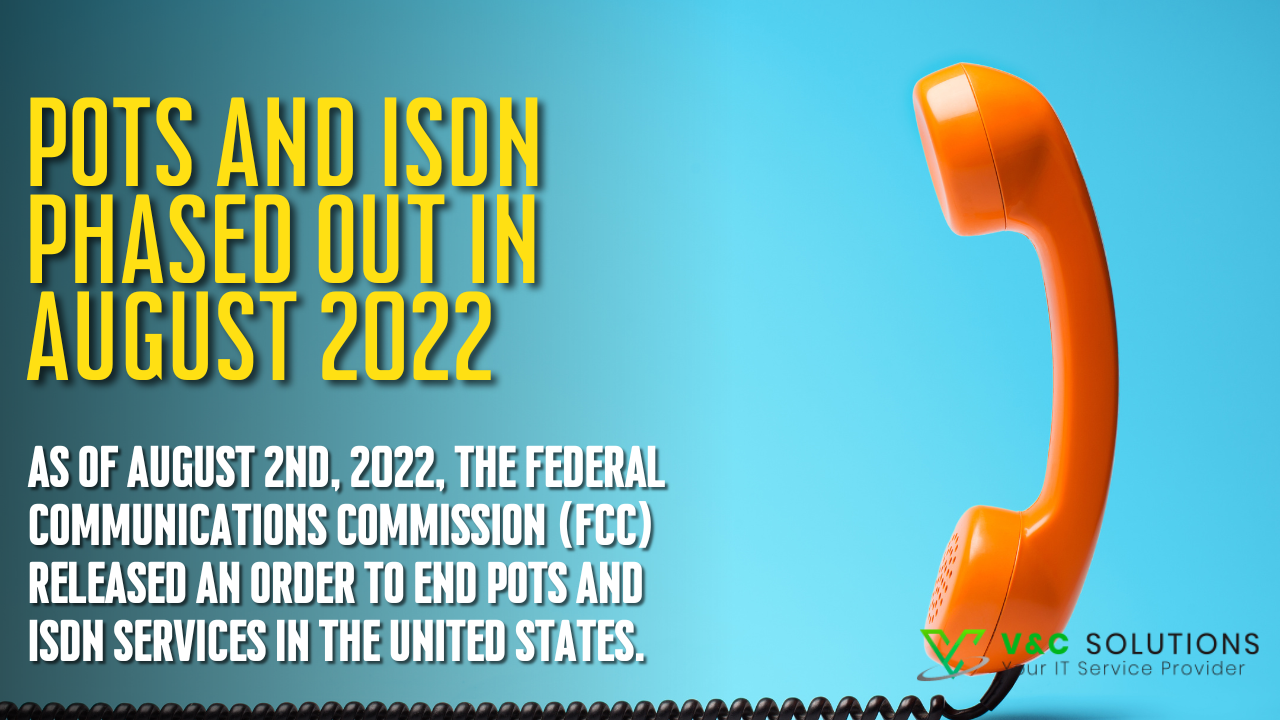 POTS and ISDN Phased Out In August 2022
