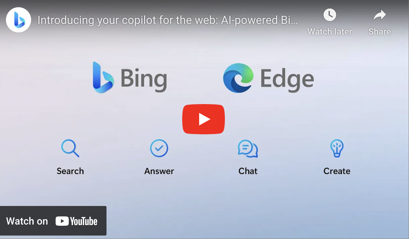 BING and ChatGPT